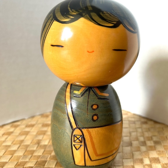 School Boy Kokeshi Doll - Picture 2 of 9